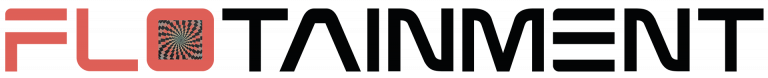 Schriftzug FLOTAINMENT in klarer Darstellung.